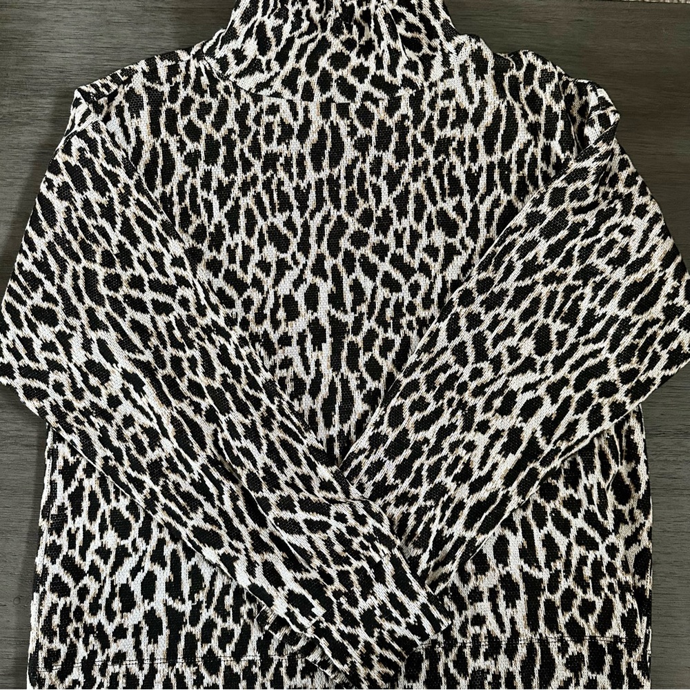 Loft Leopard print sweater Size M.
